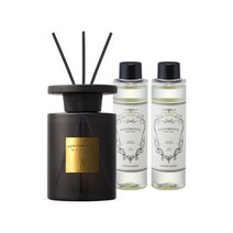 [센티멘탈] 우드 디퓨저 300ml 공병(150ml 리필x2), 향선택:리프 / 병선택:투명