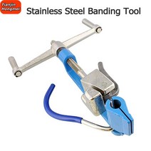 2023 핸드 가이드 밴딩 스테인레스 스틸 케이블 스트랩 텐셔너 스트래핑 타이 벤딩 클램프 기계, 한개옵션0