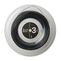 고센 테니스 스트링 G-SPIN 3 (G-SPIN3) 119-127 블랙 TSGS312 (bk), 기본