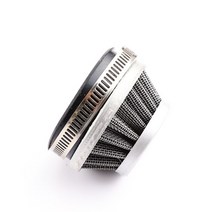 자동차 공기 순환 부품 범용 오토바이 에어 필터 흡입 버섯 헤드 공기 청정기 48mm 오프로드 ATV 더트, 04 60mm silver