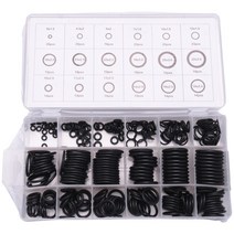 279PCS O- 링 고무 가스켓 씰 분류 블랙 O 링 씰 세트 니트릴 가스켓 자동차 개스킷, 하나, 검은 색