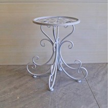 화분 선반 식물 다육이 다이 형 스탠드 아이언 아트 플로어 타입 실내 거실 지방 공간 금속 랙, White