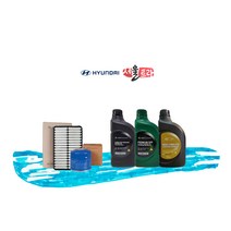 올뉴 투싼 TL 1.7 디젤 순정 엔진오일세트, 올뉴 투싼 TL 1.6 터보 가솔린, 현대순정 5W30 5리터 엔진오일, 오일필터 + 에어크리너 필터
