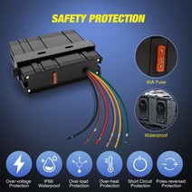 Nilight 4 갱 로커 스위치 박스 SPST 토글 스위치 패널 12V 24.. 정품보장, 단일