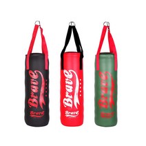 [브레이브] 코크 샌드백 헤비백 국내생산 성인용 펀칭백, 블랙