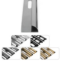 라운드 코너비트 벽 모서리 몰딩 마감재 타일 코너비드 쫄대 재료분리대 G TYPE, 8mm, 헤어라인, 라운드 코너비트 블랙