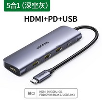 유그린허브 6in1 끝판왕 10in1 맥미니 썬더볼트 멀티 허브, 5개HDMI.깊은통합부도150209