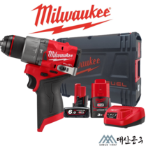 밀워키 M12 FPD2-632X GEN3 충전해머드릴 6.0Ah+3.0Ah 함마, 단품