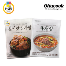 참이맛 감자탕 800g 1팩+육개장 500g 1팩, 단품