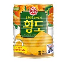 오뚜기 황도 통조림 반절, 800G, 1개