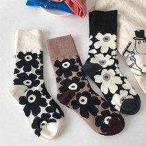 홀리지 셀이 꽃무늬 캐주얼 양말3켤레세트