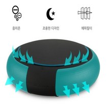 원룸공기청정기 소형 공기살균기 고양이 펫 미세먼지 헤파필터, 블랙+헤파필터1