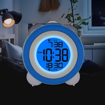 펀타스틱 시끄러운 디지털 LED 탁상 공룡알람시계, 블루