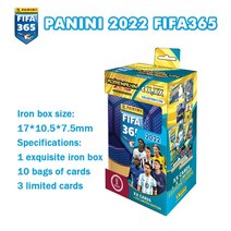 피파 월드컵파니니-FIFA365 공식 축구 스타 카드 블라인드 박스 아이언 컬렉션 팬 세트 2022, 01 Big iron box