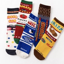 레트로 컬러 양말 캐주얼 여자 여성 패션양말