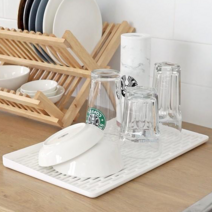 식기건조트레이 캠핑그릇건조대 컵건조대 물빠짐 아기식기건조대 물빠짐, 화이트