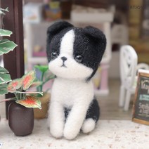 아트조이 DIY 강아지 양모펠트 키트 보더콜리