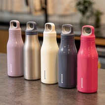 한손에 가볍게 쏙! 이지캐리 보온보냉 진공 텀블러 450ml, 네이비