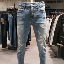 [버커루] [BUCKAROO특가전]최고급 레귤러 스트레이트 L톤 완찢청 청바지 프리미엄진