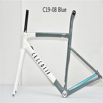 자전거프레임 자전거부품 카본 로드 바이크 V림 브레이크 T1000 BSABB, C19-08 Blue+52cm BB30 V brake