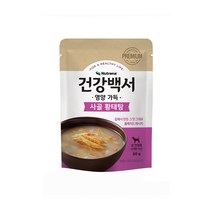 건강백서 영양간식 강아지 삼계탕 파우치 80g, 사골 황태탕