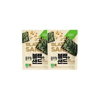 풀무원 블랙김샌드 현미 (20g)x2 어르신 아이 간식 온가족 간식 2개, 1세트