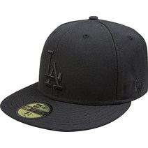New Era MLB 블랙 온 59FIFTY 피티드 캡 4416860367, Chicago White Sox, 7 1/2
