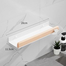 히노끼욕조 이동욕조 편백나무반식욕기 우드 매트 블랙 욕실 코너 선반 주방 벽 선반 샤워 목욕 샴푸 수납, 09 White 20cm