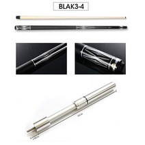 당구큐 당구용품 카본큐 BLAK 블랙 실버 중국 익스텐션 신제품, 22.BLAK34 with Silver - 9.5mm