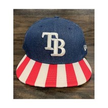 New Era 9FIFTY MLB 템파베이 레이스 USA 플래그 디자인 데님 레드 스냅백 캡 OSFM 192094729902