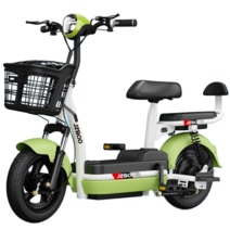 [고바이크]출퇴근 배달 전동 전기 자전거 2인용 자토바이 팻바이크, 100km(배터리분리불가), 애플(헬멧포함)