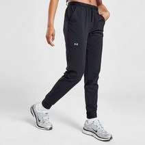 언더아머 여성 조거팬츠 우븐 스판 아웃도어 운동 헬스 필라테스 요가 기능성 츄리닝 긴바지 검정