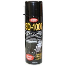 언더코팅스프레이 SD-1000(회색) 하체 방음 코팅제, 1개