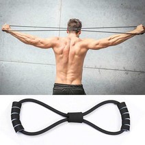 어깨 스포츠 운동 밴드 헬스 용품 기구 홈트 스트레칭 레이닝홈짐 맨몸 웰빙 근력, 블랙