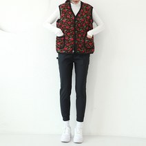 순이들 여성 포그니 퀼팅 조끼