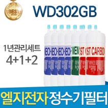 LG전자 WD302GB 엘지 고품질 정수기 필터 호환 전체세트, 선택2 - 1년관리세트(4+1+2=7개)