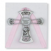 Infant Crib Cross Protect This Child Cross Pink Cross Baby Girl Cross Great Shower Gift by KeegansCa, 1