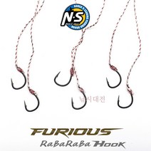 엔에스 퓨리어스 라바라바 훅 참돔 타이라바 바늘 3개입, L(3.0)
