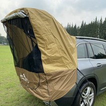 SUV 차박텐트 바비큐 캠핑 확장 선루프 텐트 카텐트 카쉘터 차박용품 감성캠핑 차량용 쉘터 산타페 팰리세이드 투싼 모하비 쏘렌토 베라크루즈 카니발, 검은색 (철관 포함)