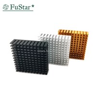 커스텀수냉 pc 쿨러 게이밍 2Pcs 실버 40*40*11mm 라디에이터 알루미늄 방열판 압출 프로파일 열 분산 전자, 한개옵션0