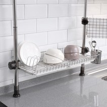 디자인룸즈 스텐 기둥식 씽크선반 400/1