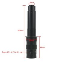 100X 130X 180X 200X 300X 500X 조정 가능한 연속 줌 C 마운트 광학 렌즈 HDMI VGA USB 산업 비디오 현미경 카메라용