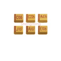 20PCS 1206 형 16V 25V 1 미크로포맷 2.2 4.7 10 SMD 탄탈륨 커패시터, 08 16V47UF 476C