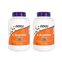 Now Foods 나우푸드 엘 아르기닌 500 mg 250정 2병, 2개 배송