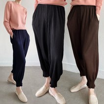 봄신상 단색 주름 소세지팬츠/조거/스판/작업복