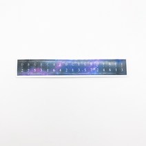 칼림바 스티커 칼림바배우기 17음 엄지금음표부착 적록색 두손가락 거문고 카림바 키, 보라색 별 음악 메모 스티커
