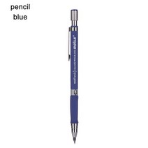 전시 일러스트 시각디자인 기계식 연필 2.0mm 2B 그리기 활동 With12-Color 리필 문구 사무용품 고품질, 04 blue-pencil
