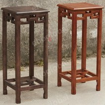 화분테이블 원목 거실 화분대 꽃받침대 레트로 엔틱 거치대 스탠드 정원 카페 장식, 레드오크명시배색상(31X31X60)