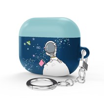 엠투스토어 스페이스 우주 에어팟 3 세대 키링 포함 하드 케이스, 내꿈은 우주정복