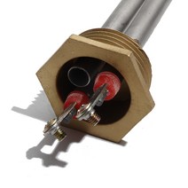 태영열 온수기 부속 1인치 BSP/DN25 구리 스레드 태양열 온수기 요소 110V/220V/380V 프로브 구멍이있는 전, 03 380V_04 4KW 260mm 201SUS